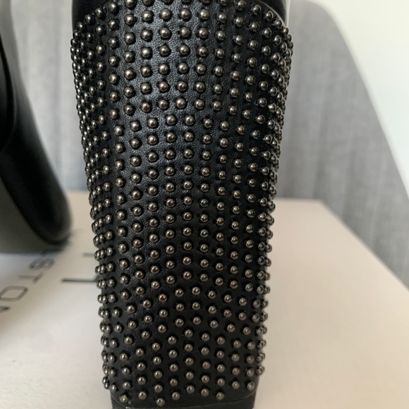 Halston Lea black leather boots - size 9 - Picture 9 of 12